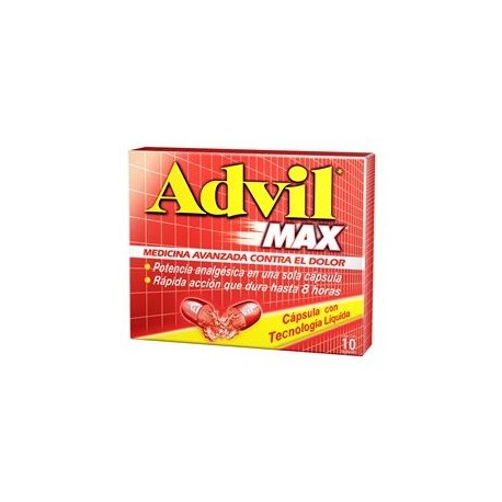 Advil Max Con 10 Cápsulas